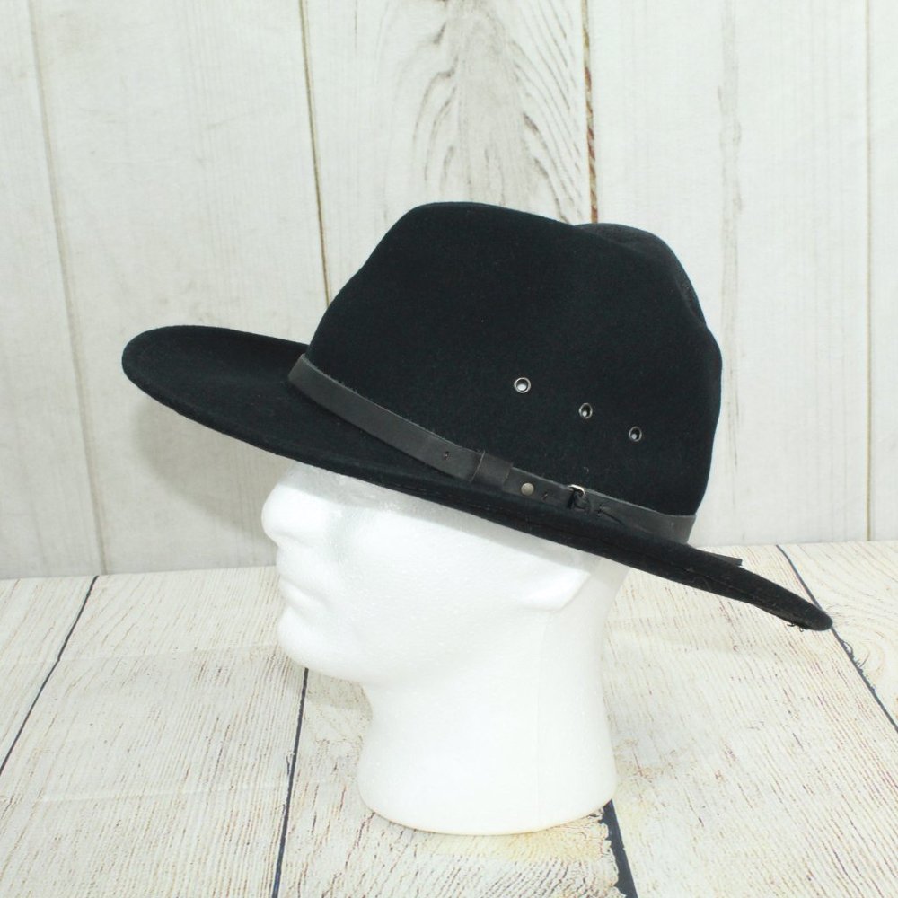 Unknown Men's Black Felt Western Hat Size L - Picture 3 of 8